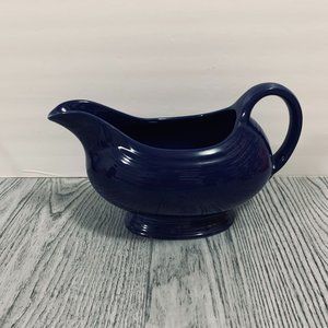 Vintage Fiesta ware USA Dark  Blue Gravy Boat Bowl